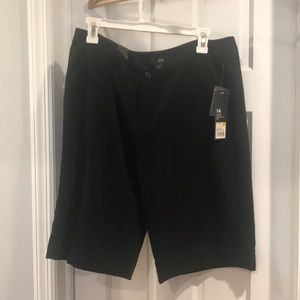 Black modern fit stretch shorts